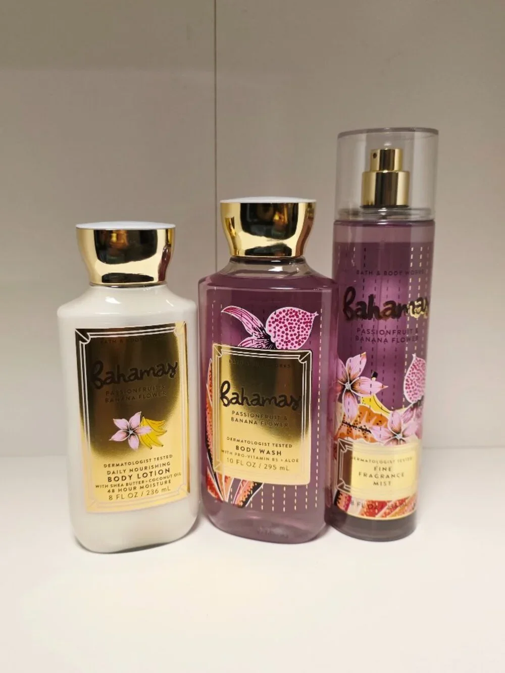 Bath & Body Works Bahamas Passionfruit/Banana Flower Body Care